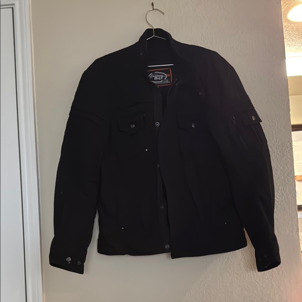 Black Casual Men's Jacket by